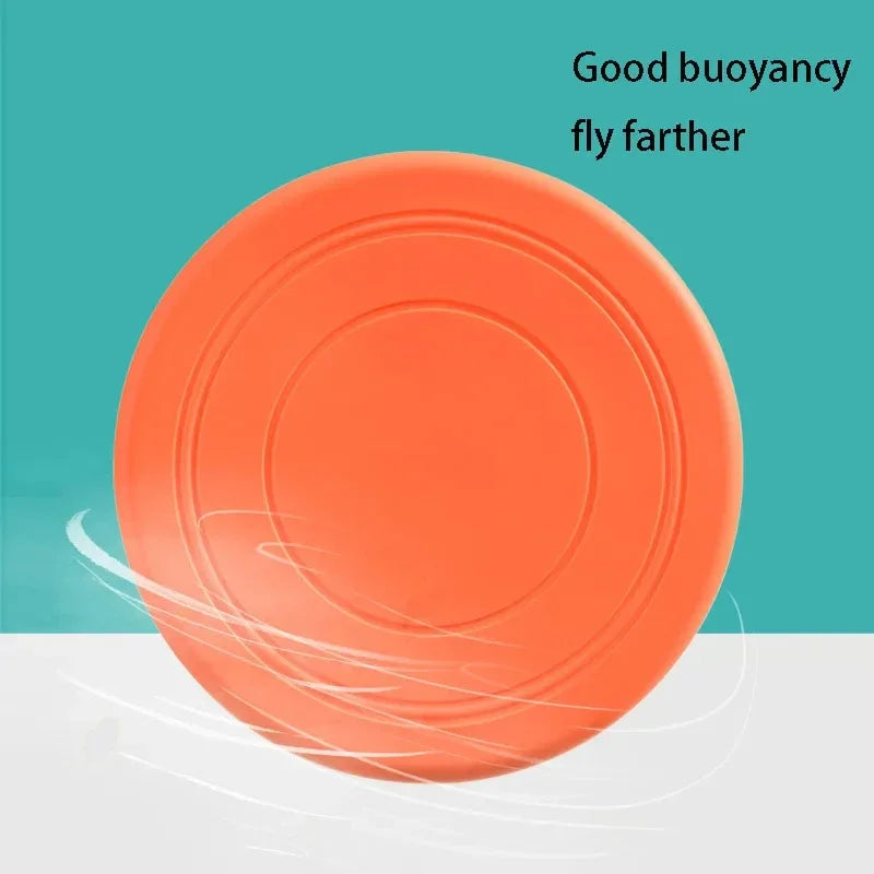 Dog Flying Discs Silicone Flying Saucer Dog Toy Dog Game Flying Discs Resistant Chew Puppy Training Interactive Pet Supplies