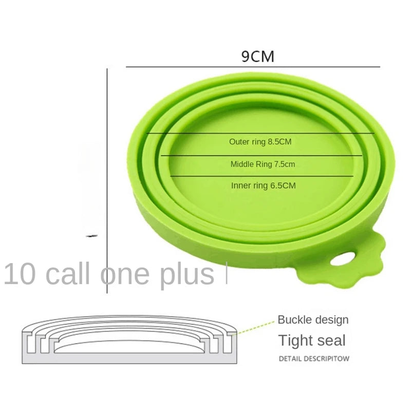 Pet Food Can Cover Portable Silicone Fresh Preservation Canned Lid Seal Cover Health Pet Daily Supplies Pet Food Silicone Cover