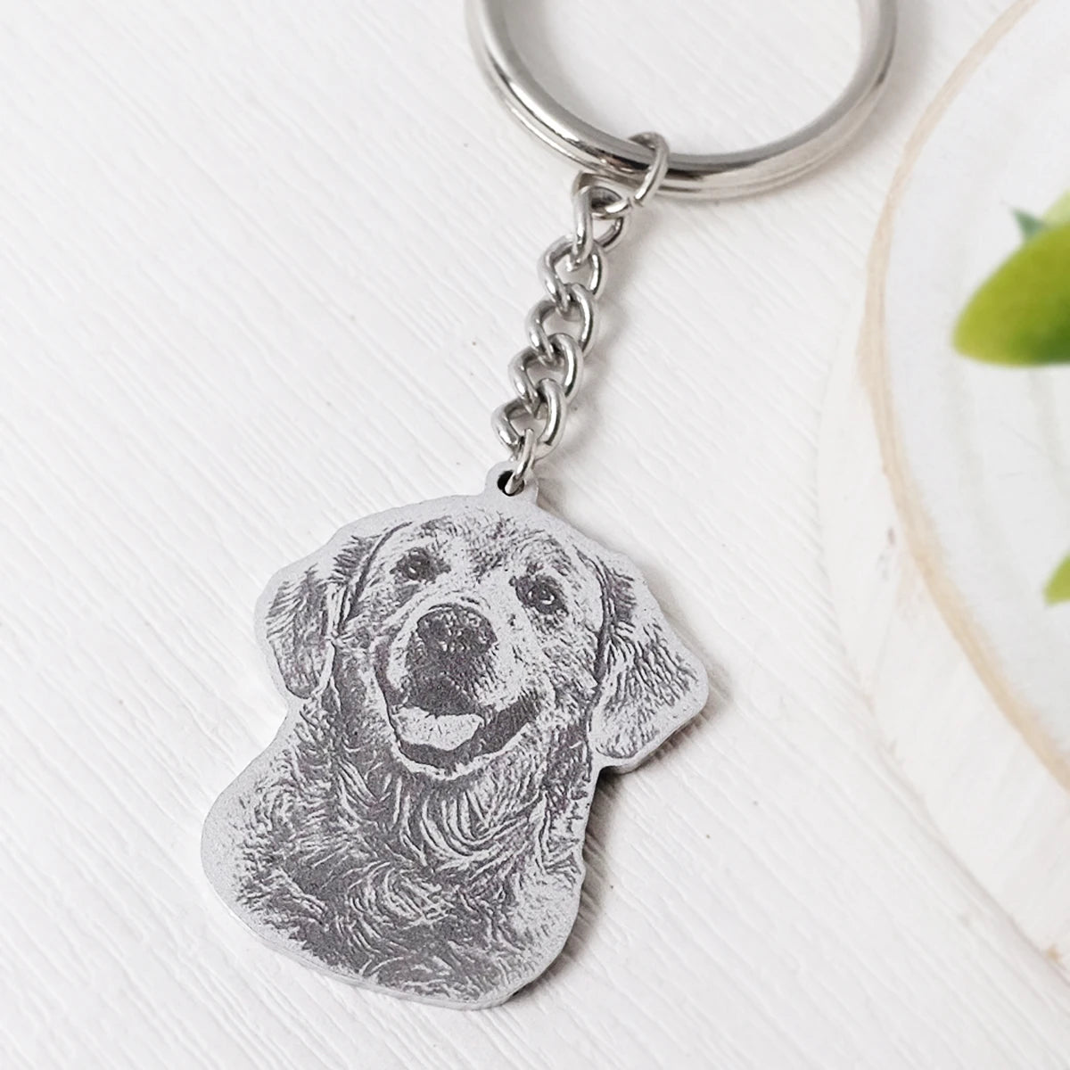 Custom Pet Photo Keychain Personalized Dog Keychain Cat Keyring Animal Photo Key Chain Accessories Custom Gift for Dog Lover