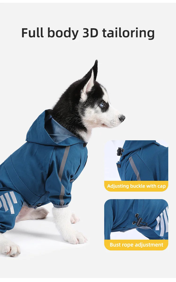 Waterproof Dog Clothes for Small Dogs Pet Rain Coats Jacket Puppy Raincoat Reflective Strip Yorkie Chihuahua Clothes Pet Product