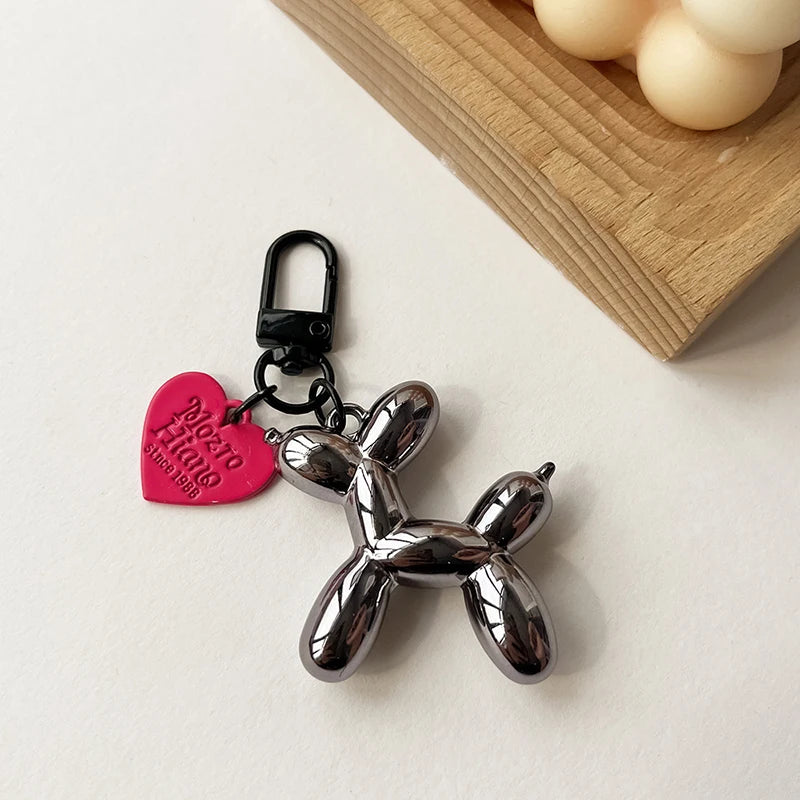 Y2K Balloon Dog Keychain Models for Girls Sweet Ins Style Balloon Dog Phone Chain Key Buckle Accessories Bag Pendant Toys New