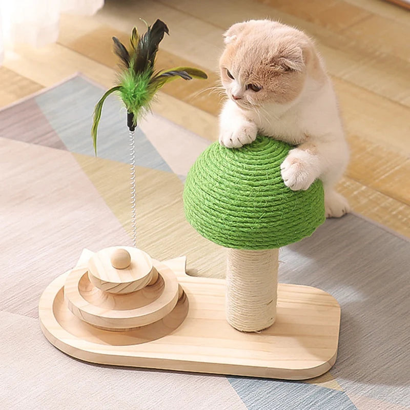 Tree Scratching Post with Toy for Cat