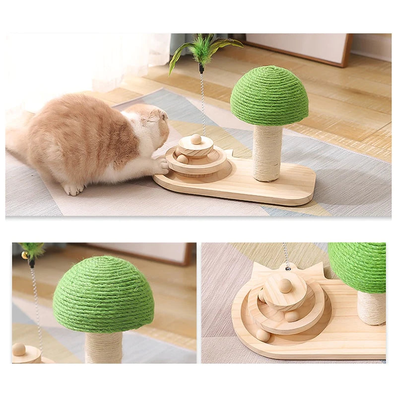 Tree Scratching Post with Toy for Cat