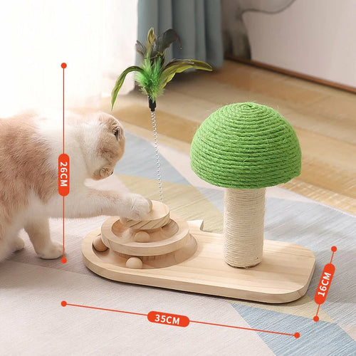 Tree Scratching Post with Toy for Cat