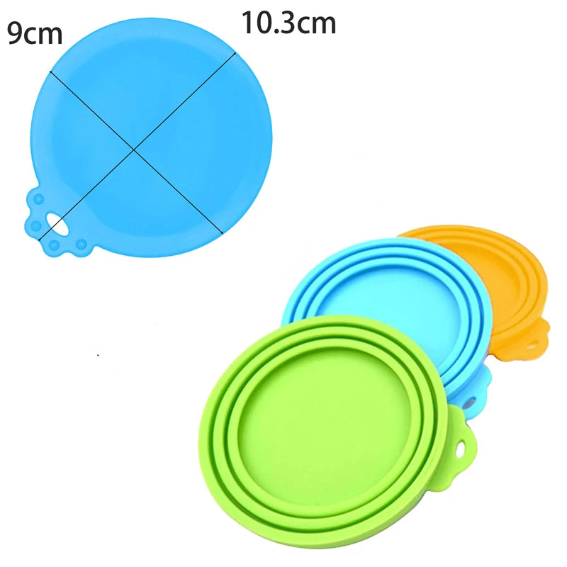 Pet Food Can Cover Portable Silicone Fresh Preservation Canned Lid Seal Cover Health Pet Daily Supplies Pet Food Silicone Cover